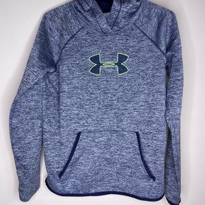UNDER ARMOUR Hoodie, Heather Navy